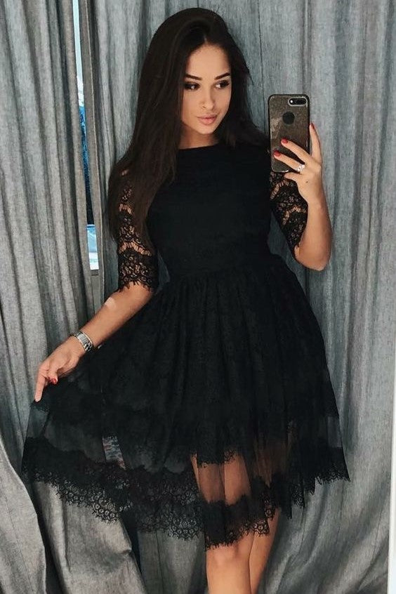 black homecoming dress